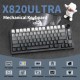 Клавіатура ігрова механічна Attack Shark X820 Ultra 81кл. RGB, Wireless, Shark Axis, Moonlight