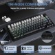 Клавіатура ігрова механічна Attack Shark X820 Ultra 81кл. RGB, Wireless, Shark Axis, Moonlight