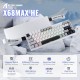 Клавіатура ігрова магнітна Attack Shark X68 Max HE 68кл. RGB, USB-C, Starlight White