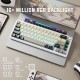 Клавіатура ігрова механічна Attack Shark X66 66кл. RGB, Wireless, Cheese White