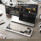 Клавіатура ігрова механічна Attack Shark X66 66кл. RGB, Wireless, Cheese White