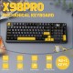 Клавіатура ігрова механічна Attack Shark X98 Pro 99кл. RGB, Wireless, TFT disp., Star Black