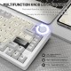 Клавіатура ігрова механічна Attack Shark X86 82кл.RGB,Wireless,Matcha Switch, Starlight White