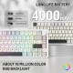 Клавіатура ігрова механічна Attack Shark X86 82кл.RGB,Wireless,Matcha Switch, Starlight White