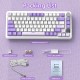 Клавіатура ігрова механічна Attack Shark X85PRO 82кл. RGB, Wireless, Lavender