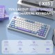 Клавіатура ігрова механічна Attack Shark X85 82кл.RGB,Wireless,White Jade перемикачі,Starlight White