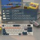 Клавіатура ігрова механічна Attack Shark K86 87кл.RGB, Wireless, TFT disp, Blue Whale Switch