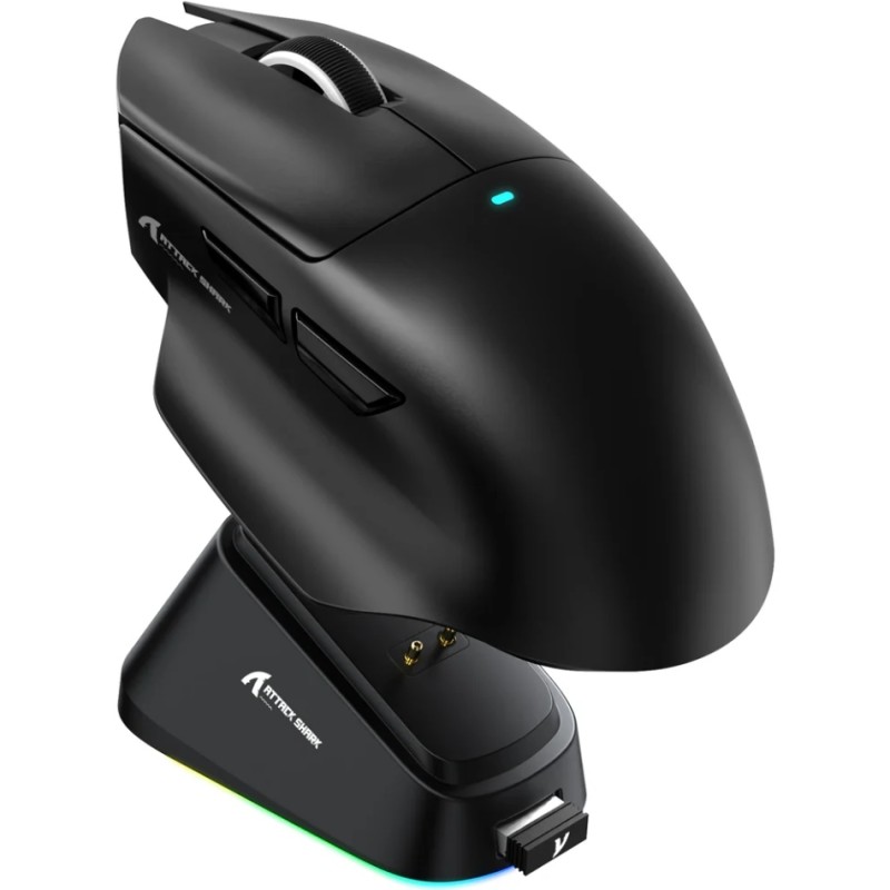 Мишка Attack Shark V6 Ultra-Light, Wireless/Bluetooth, 25000dpi. (PAW3311), 7кн., Black Мишка Attack Shark V6 Ultra-Light, Wireless/Bluetooth, 25000dpi. (PAW3311), 7кн., Black
