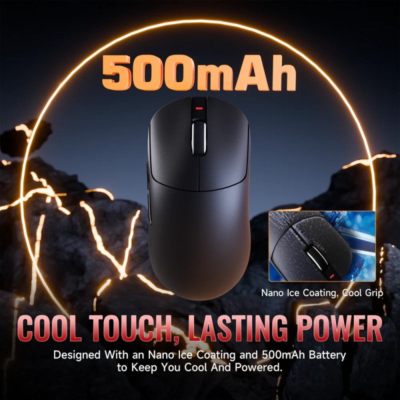 Мишка Attack Shark X8 ULTRA, Wireless/Bluetooth, 42000dpi. (PAW3950MAX), 6кн., Black