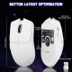 Мишка Attack Shark X11SE, Wireless/Bluetooth, 22000dpi. (PAW3311), 6кн., White