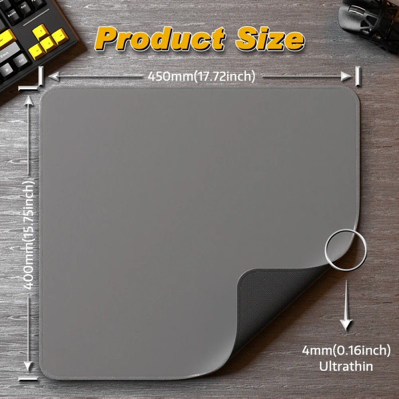 Ігрова поверхня Attack Shark CM02 450x400x4мм Light grey