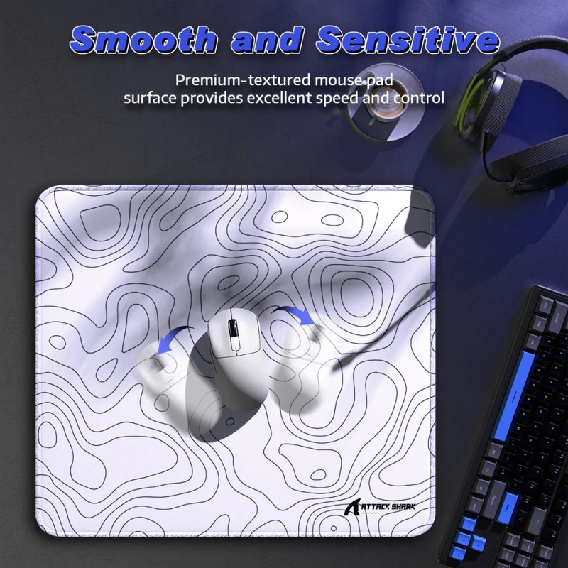 Ігрова поверхня Attack Shark CM02 450x400x4мм Contour white