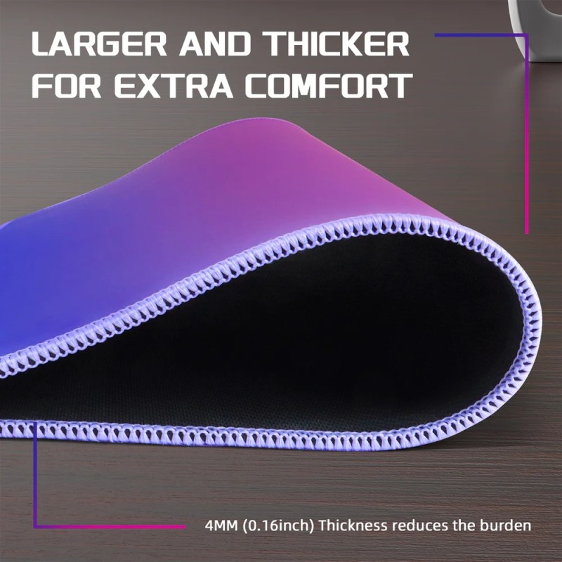 Ігрова поверхня Attack Shark CM03 eSport 450x400x4мм Violet-Blue gradient