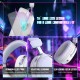 Ігрова гарнітура Attack Shark L30PRO Wireless, 2.4GHz/Bluetooth/3.5mm AUX/AUX-to-Type-C, White