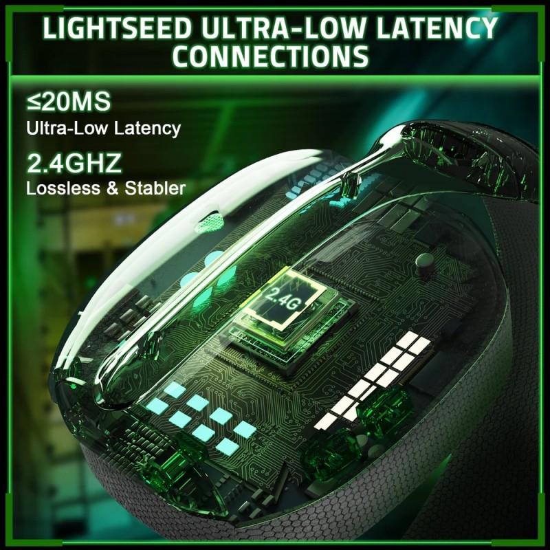 Ігрова гарнітура Attack Shark L80PRO Wireless, 2.4GHz/Bluetooth/3.5mm White