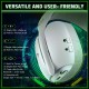 Ігрова гарнітура Attack Shark L80PRO Wireless, 2.4GHz/Bluetooth/3.5mm White