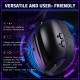 Ігрова гарнітура Attack Shark L80PRO Wireless, 2.4GHz/Bluetooth/3.5mm Black