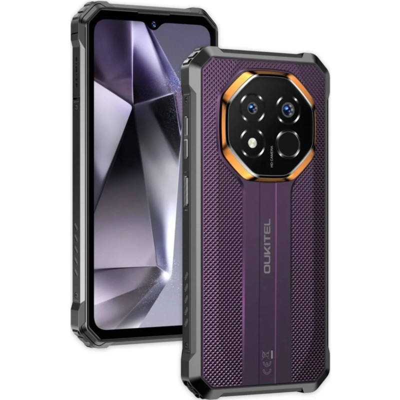 Смартфон Oukitel G7 6.52"HD /8GB/256GB/ T615 /10600mAh /64+8Мп/ IP69K /NFC Purple