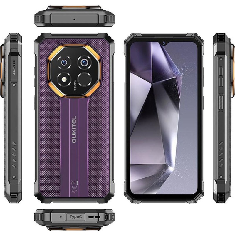 Смартфон Oukitel G7 6.52"HD /8GB/256GB/ T615 /10600mAh /64+8Мп/ IP69K /NFC Purple