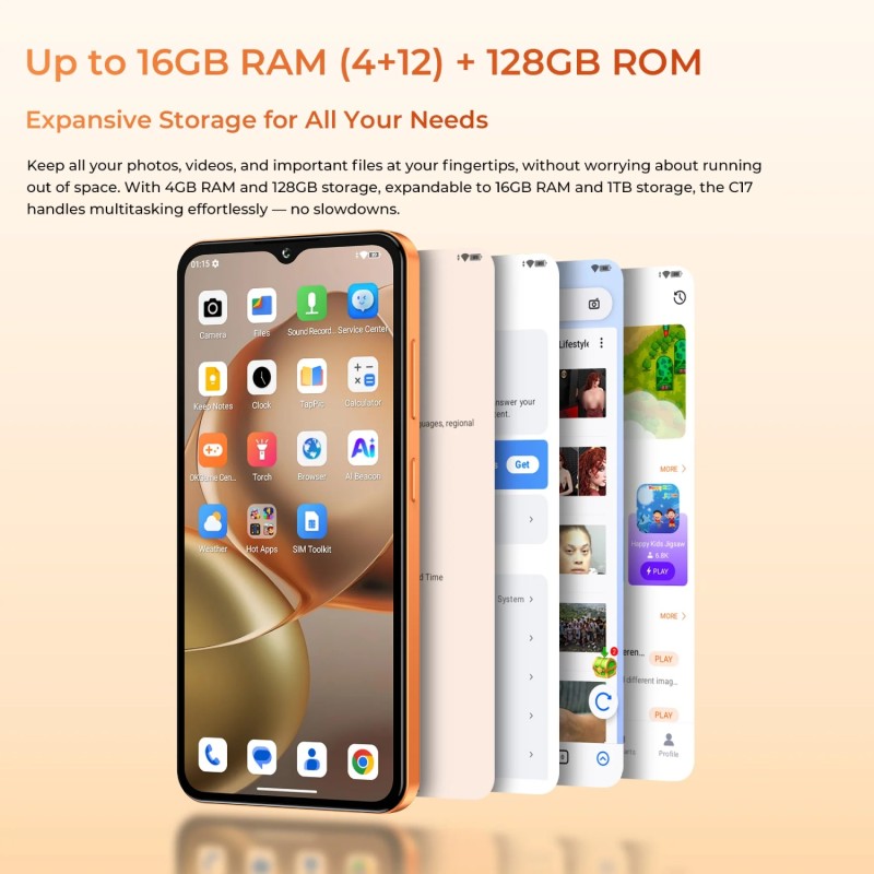 Смартфон Oukitel C17 6.52" HD /4GB/64GB/ T310 /5000mAh/ 13+5Мп / Blue Смартфон Oukitel C17 6.52" HD /4GB/64GB/ T310 /5000mAh/ 13+5Мп / Blue