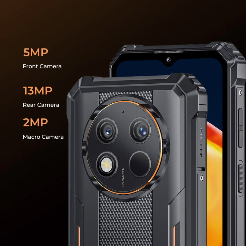 Смартфон Oukitel WP28E 6.5"HD+ /4GB/64GB/T606 /10600mAh /13+5Мп/ IP69K /NFC Orange