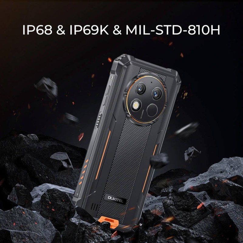 Смартфон Oukitel WP28E 6.5"HD+ /4GB/64GB/T606 /10600mAh /13+5Мп/ IP69K /NFC Orange