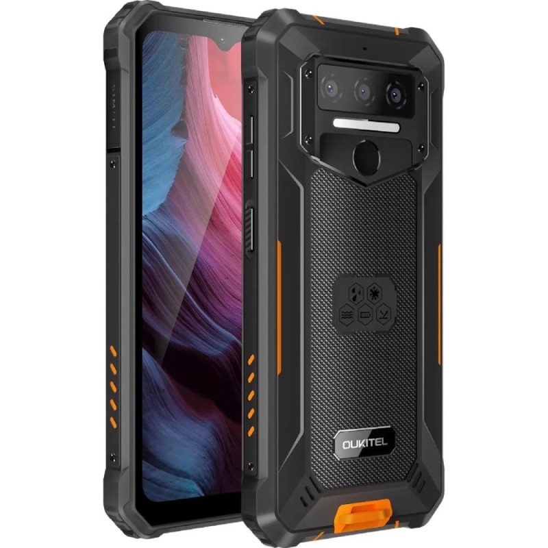 Смартфон Oukitel WP23 Plus 6.52"HD+ /4GB/128GB / T606 /10600mAh /13+5Мп/ IP69K /NFC Orange