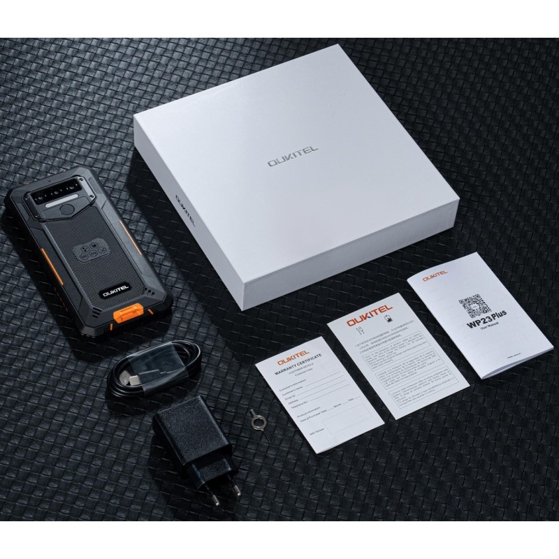 Смартфон Oukitel WP23 Plus 6.52"HD+ /4GB/128GB / T606 /10600mAh /13+5Мп/ IP69K /NFC Orange
