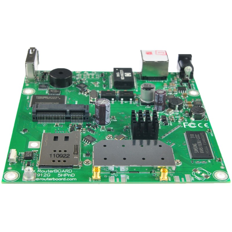 Маршрутизатор Mikrotik RB912UAG (RB912UAG-2HPnD), 600Mhz Atheros CPU, 64MB RAM, 1xGigabit