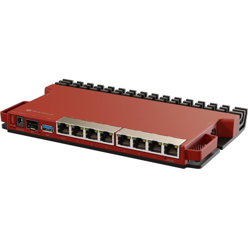 Маршрутизатор Mikrotik L009UiGS-RM, 800MHz CPU, 512MB RAM, 128MB NAND, 8x1G Ethernet ports,1xSFP (2.