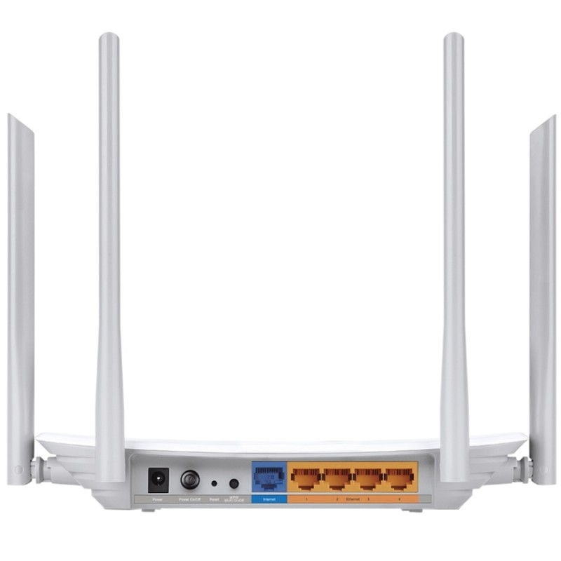Маршрутизатор TP-Link EC220-F5, Wi-Fi 5-го покоління, 300 Мбіт/с на 2,4 ГГц + 867 Мбіт/с на 5 ГГц.