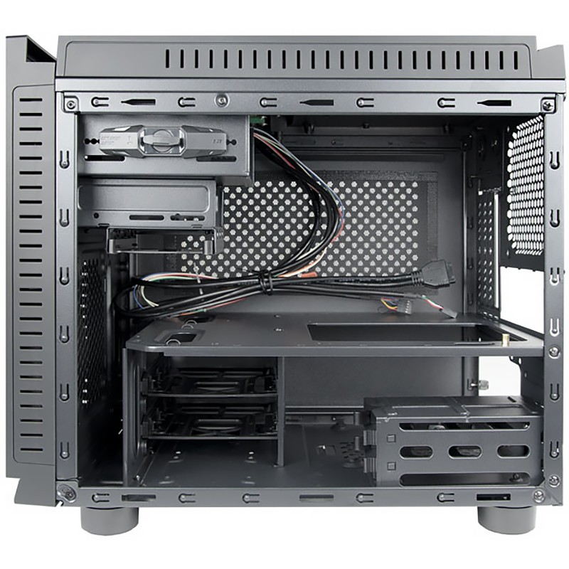 Корпус Chieftec GAMING CUBE CI-01B-OP mATX, без БЖ, Black