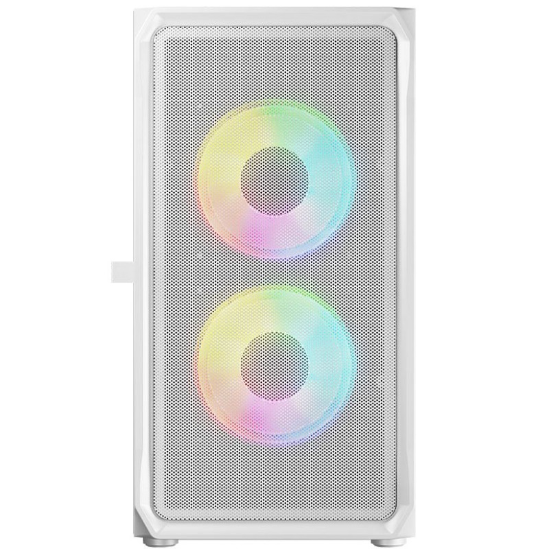 Корпус LogicConcept PORTOS MESH+GLASS ARGB fans 3x120mm WHITE без БЖ mATX