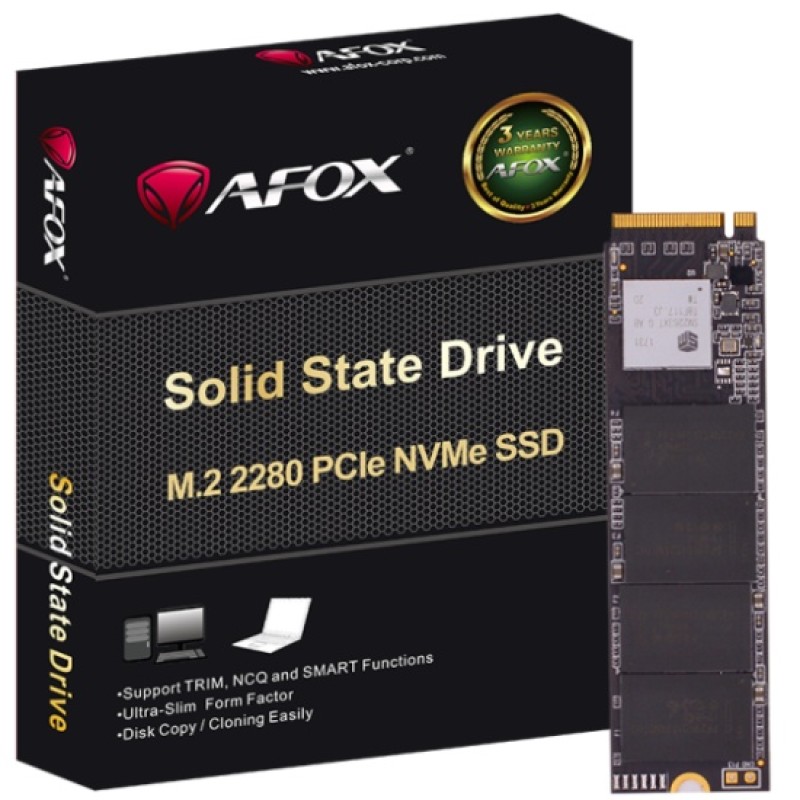 SSD 512Gb AFox ME300 M.2 2280 PCIe NVMe Gen 3x4 3D TLC NAND, Retail