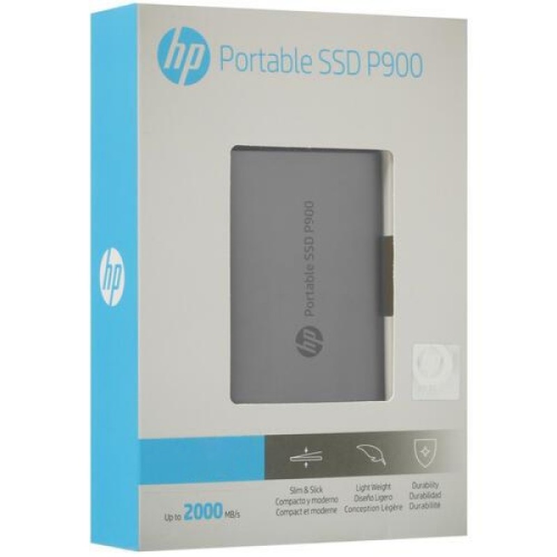 SSD external, USB 3.2 Gen2 Type-C 2Tb, HP P900, TLC, Gray, сірий, Retail