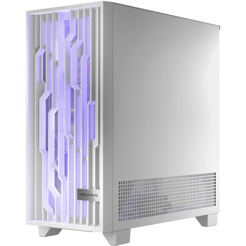 Корпус Modecom VOLCANO PERUN APEX ARGB MIDI WHITE 4x140mm fans USB 3.0x2+TYPE-C без БЖ ATX
