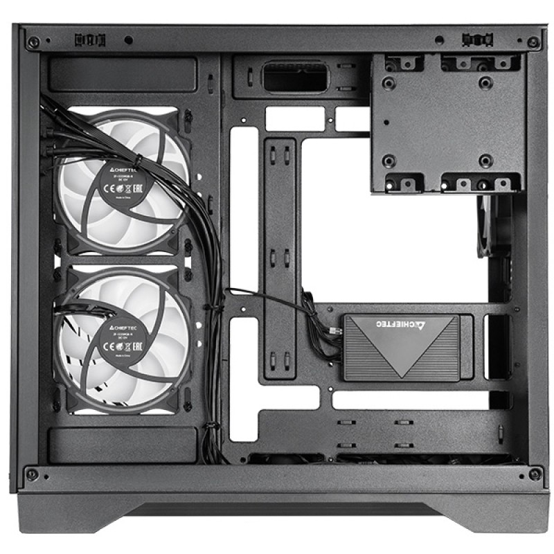 Корпус Chieftec VISIO GM-30B-TG-OP ATX, без БЖ, Black