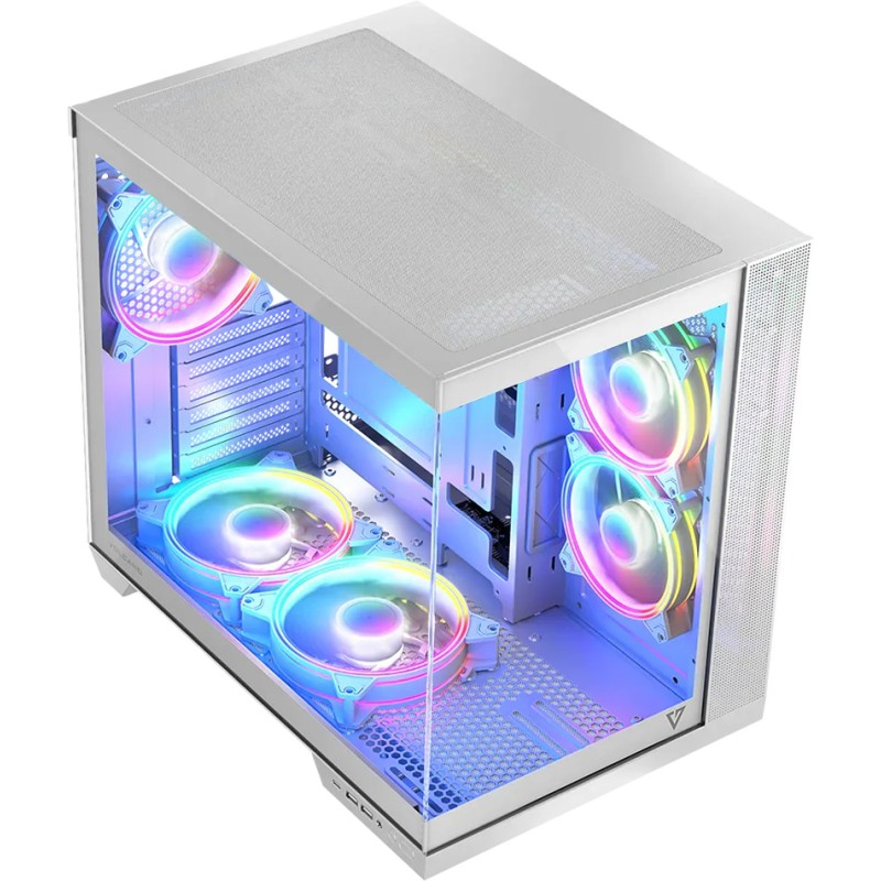 Корпус Modecom VOLCANO PANORAMA APEX ARGB 5F MIDI WHITE без БЖ ATX