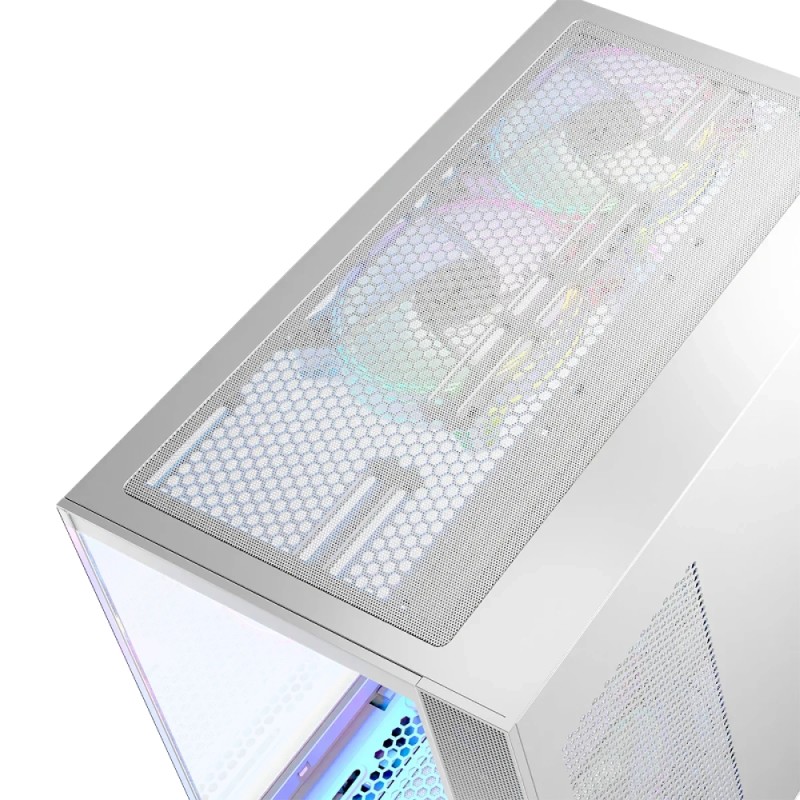 Корпус Modecom VOLCANO PANORAMA APEX ARGB 5F MIDI WHITE без БЖ ATX
