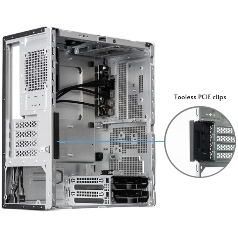 Корпус Chieftec UNI BS-20B-OP, без БЖ, mATX, Black