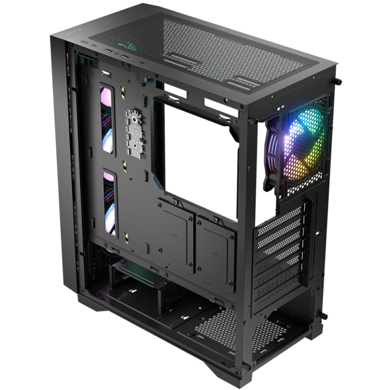 Корпус LogicConcept DART PRO ARGB MIDI BLACK MESH fans 4x120mm без БЖ ATX