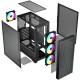 Корпус LogicConcept DART PRO ARGB MIDI BLACK MESH fans 4x120mm без БЖ ATX