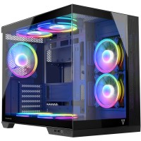Корпус Modecom VOLCANO PANORAMA APEX ARGB 7F MIDI GREY без БЖ ATX