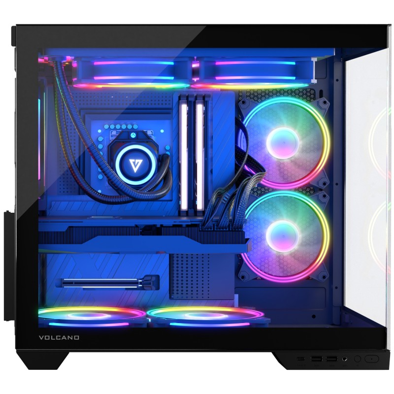 Корпус Modecom VOLCANO PANORAMA APEX ARGB 7F MIDI GREY без БЖ ATX