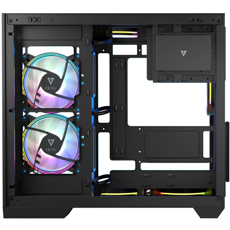 Корпус Modecom VOLCANO PANORAMA APEX ARGB 7F MIDI GREY без БЖ ATX