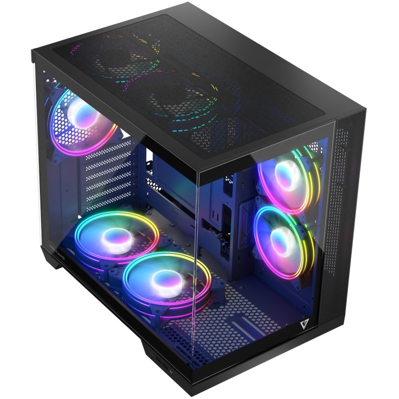 Корпус Modecom VOLCANO PANORAMA APEX ARGB 7F MIDI GREY без БЖ ATX