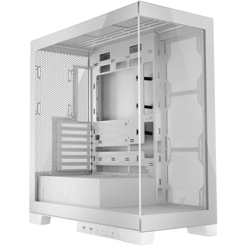 Корпус Modecom VOLCANO SPACE APEX w/o fans MIDI USB 3.0x2+TYPE-C WHITE без БЖ ATX