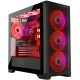 Корпус Modecom VOLCANO EXPANSE S ARGB 4x140mm fans MIDI USB 3.0x2+TYPE-C BLACK без БЖ ATX