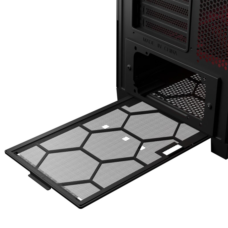 Корпус Modecom VOLCANO EXPANSE S ARGB 4x140mm fans MIDI USB 3.0x2+TYPE-C BLACK без БЖ ATX