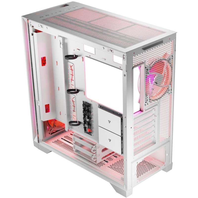 Корпус Modecom VOLCANO EXPANSE S ARGB 4x140mm fans MIDI USB 3.0x2+TYPE-C WHITE без БЖ ATX